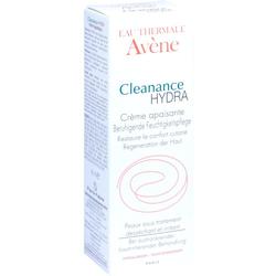 Weiße Verpackung einer beruhigenden Feuchtigkeitscreme von Avène.